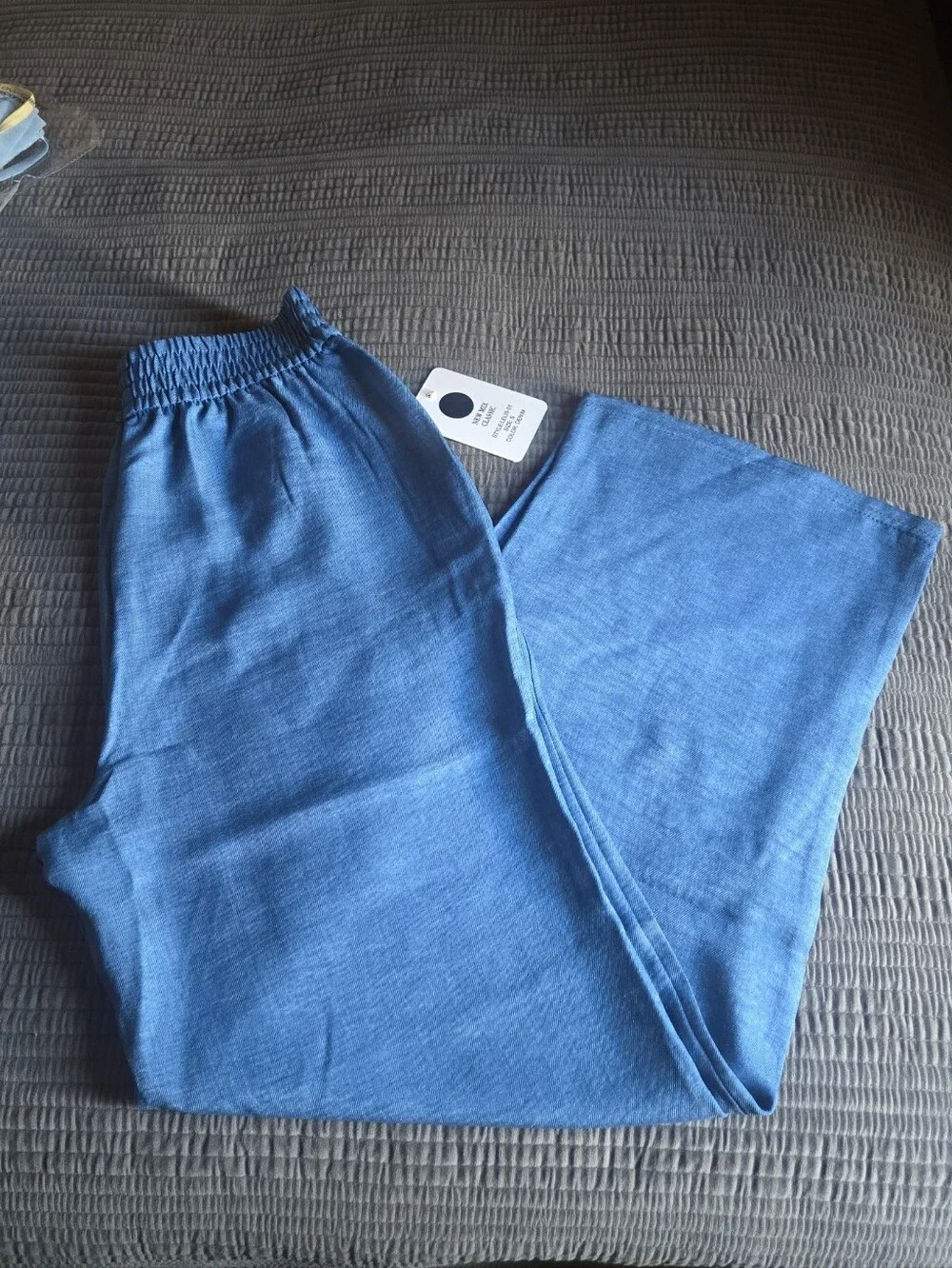 Blue Wide Leg Pants